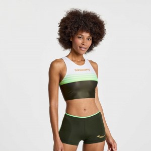 Saucony Elite Crop Top Umbra | UWZPNV236