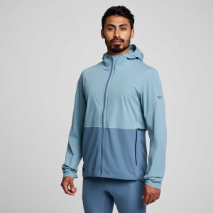 Saucony Hurricane Waterproof Jacket Smog | JDKYMN978