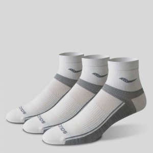 Saucony Inferno Ultralight Quarter 3-Pack Socks Beyaz | LQYXPM643