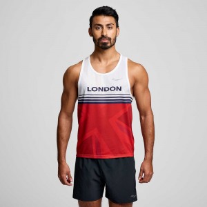 Saucony London Stopwatch Graphic Singlet London 2024 | WMUDBE214