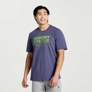 Saucony Rested T-Shirt Horizon Heather Graphic | EUSVAD592