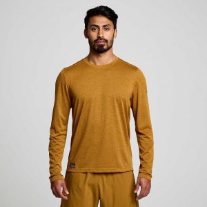 Saucony Stopwatch Long Sleeve Kahverengi | RFKDUX491