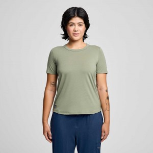 Saucony Triumph Short Sleeve Bough | HBTFLK943