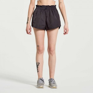 Saucony Unwind Short Siyah | ROBCFZ467