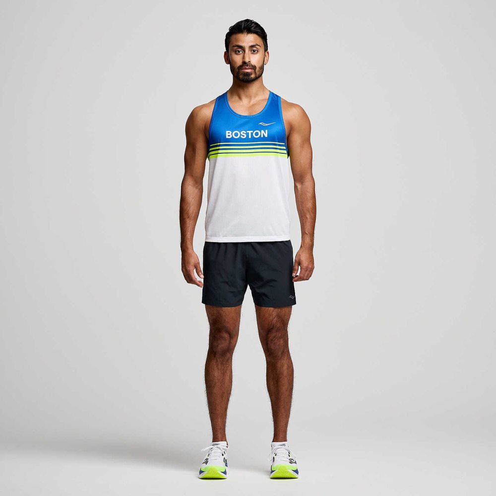 Saucony Boston Stopwatch Graphic Singlet Boston 2024 | ZQXACO237