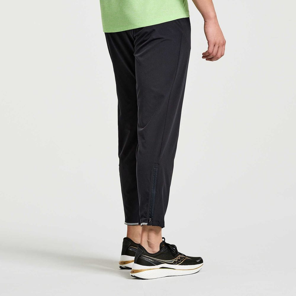 Saucony Boston Woven Pant Siyah | IUEVJF016