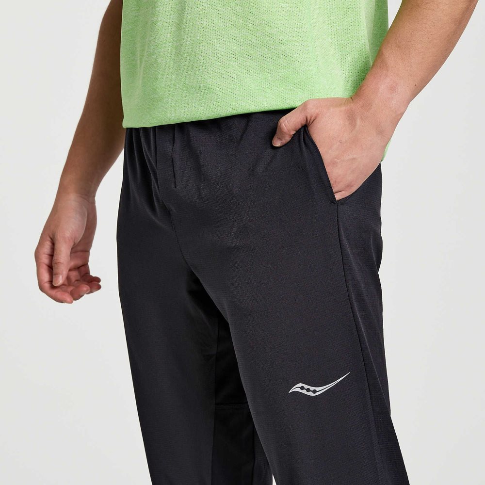 Saucony Boston Woven Pant Siyah | IUEVJF016