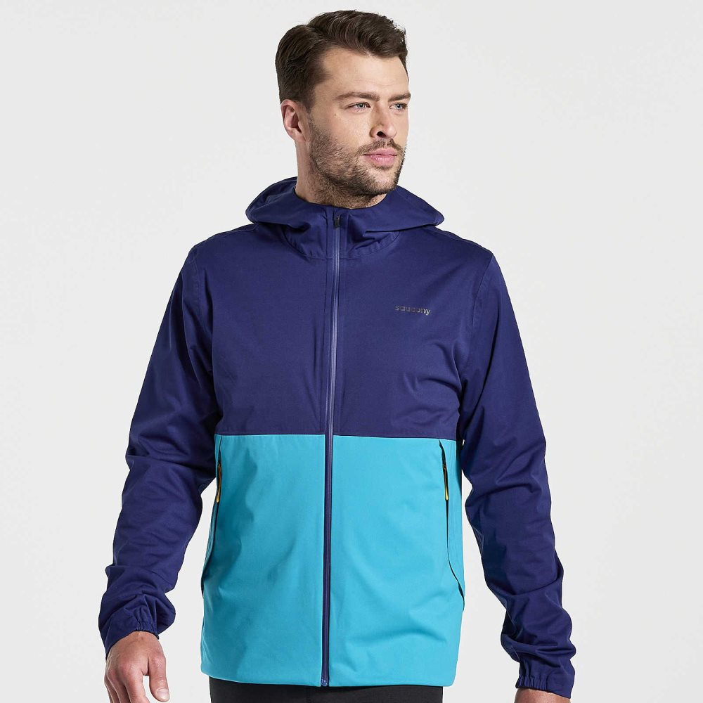 Saucony Boulder Drizzle Jacket Sodalite | GUIDYQ569