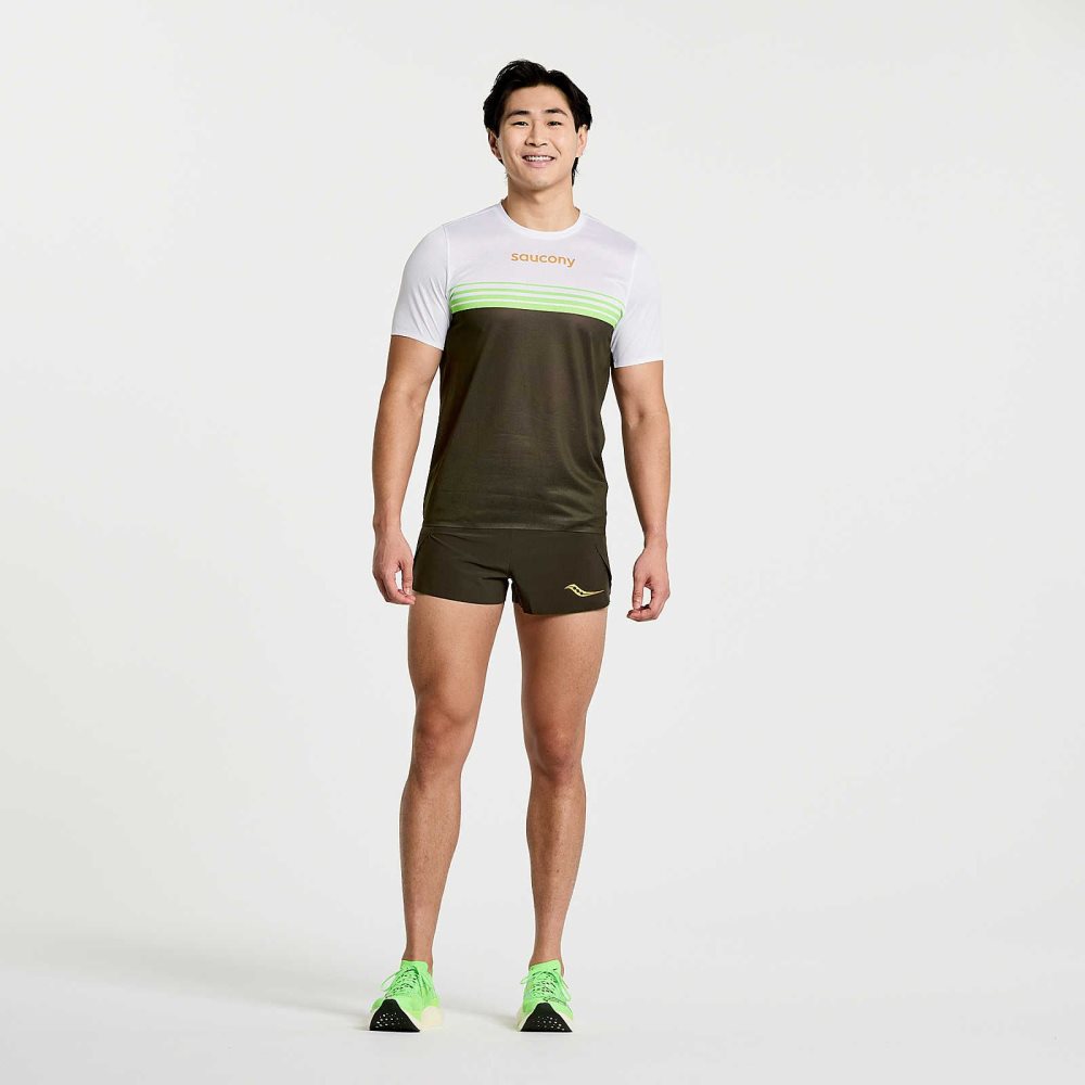 Saucony Elite Short Sleeve Umbra | EZXBOA815