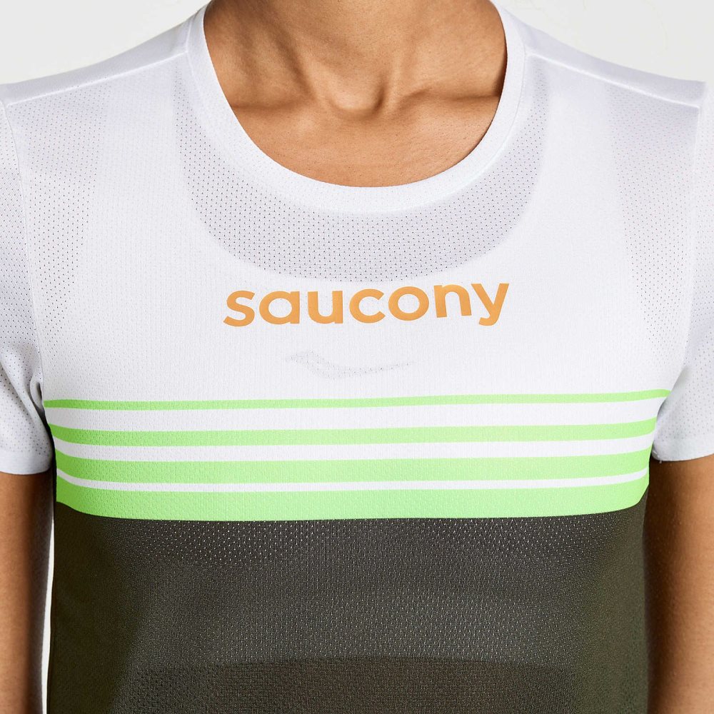 Saucony Elite Short Sleeve Umbra | OBMPFU596