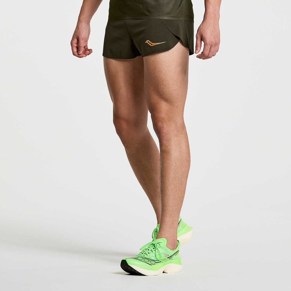 Saucony Elite Split Short Umbra | DLFKCA057