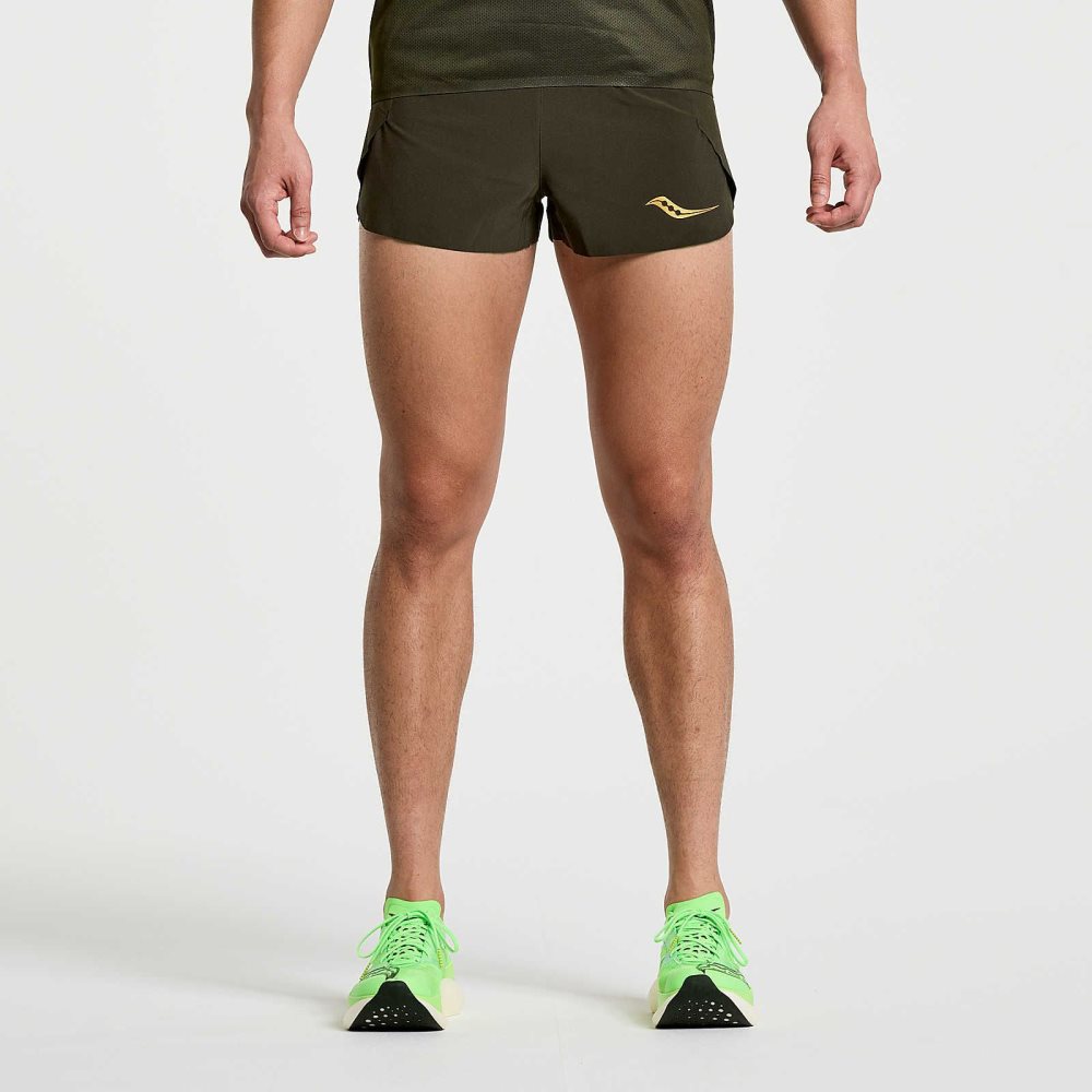 Saucony Elite Split Short Umbra | DLFKCA057