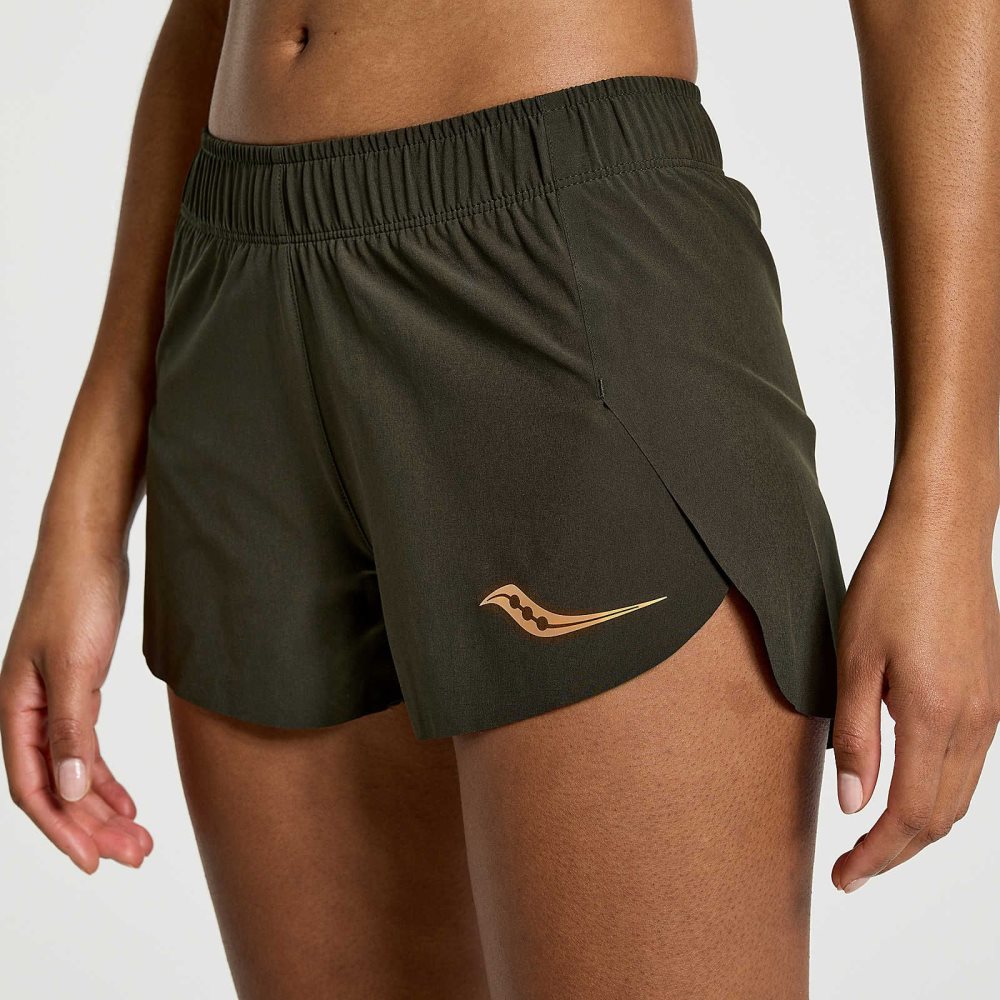 Saucony Elite Split Short Umbra | VYSFUW526