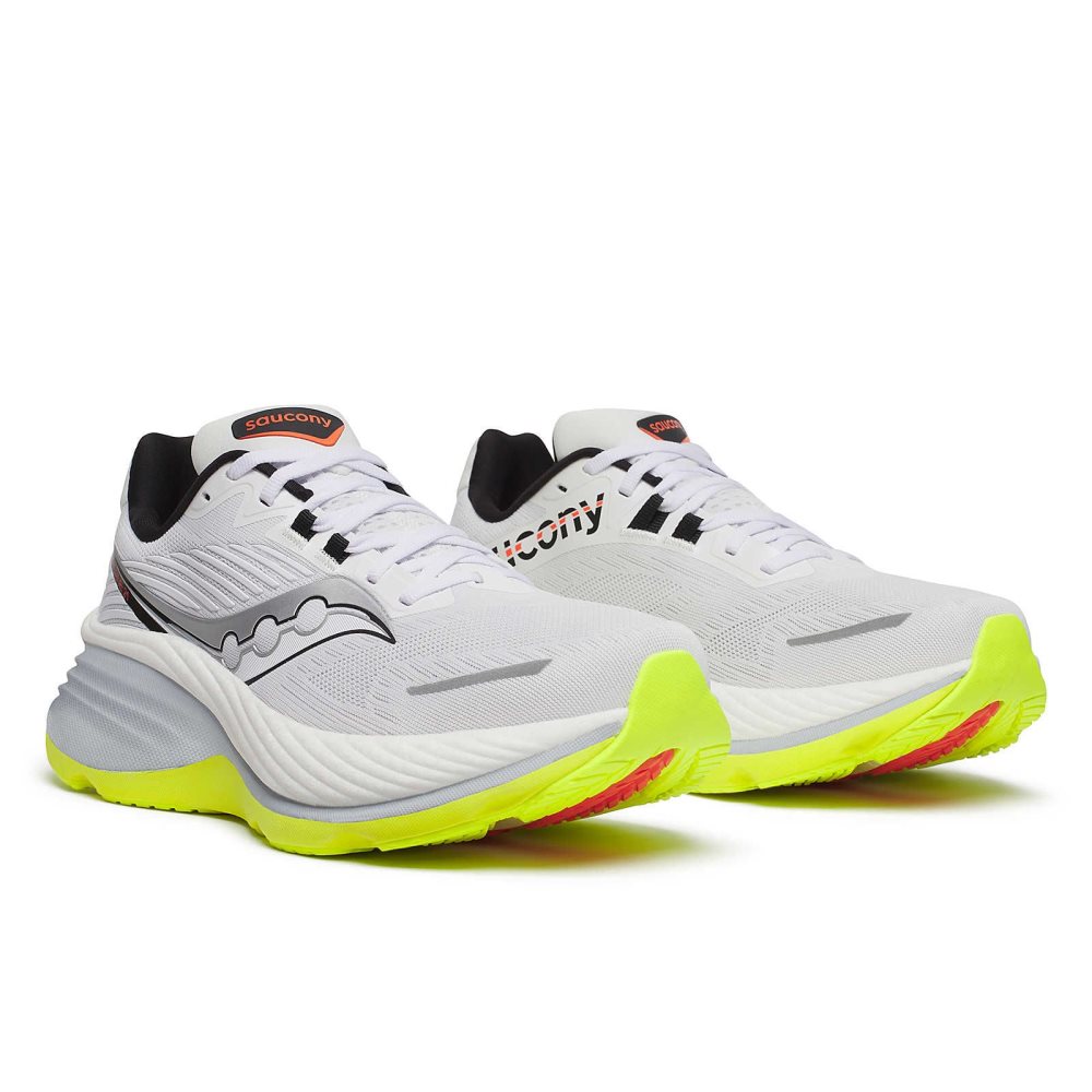 Saucony Hurricane 24 Wide Beyaz Siyah | SRCHJE491