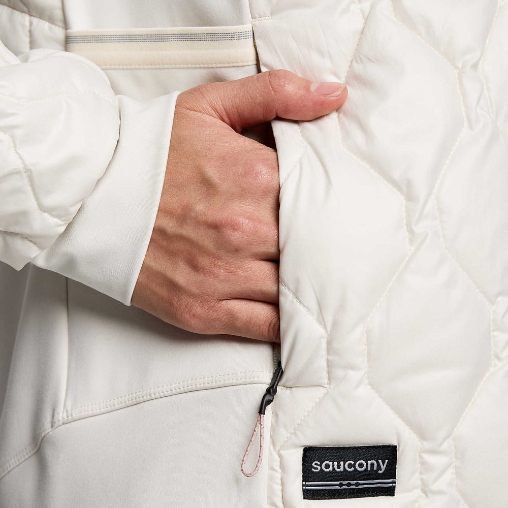 Saucony Hurricane Insulated Jacket Bej Rengi | QAGZLD845