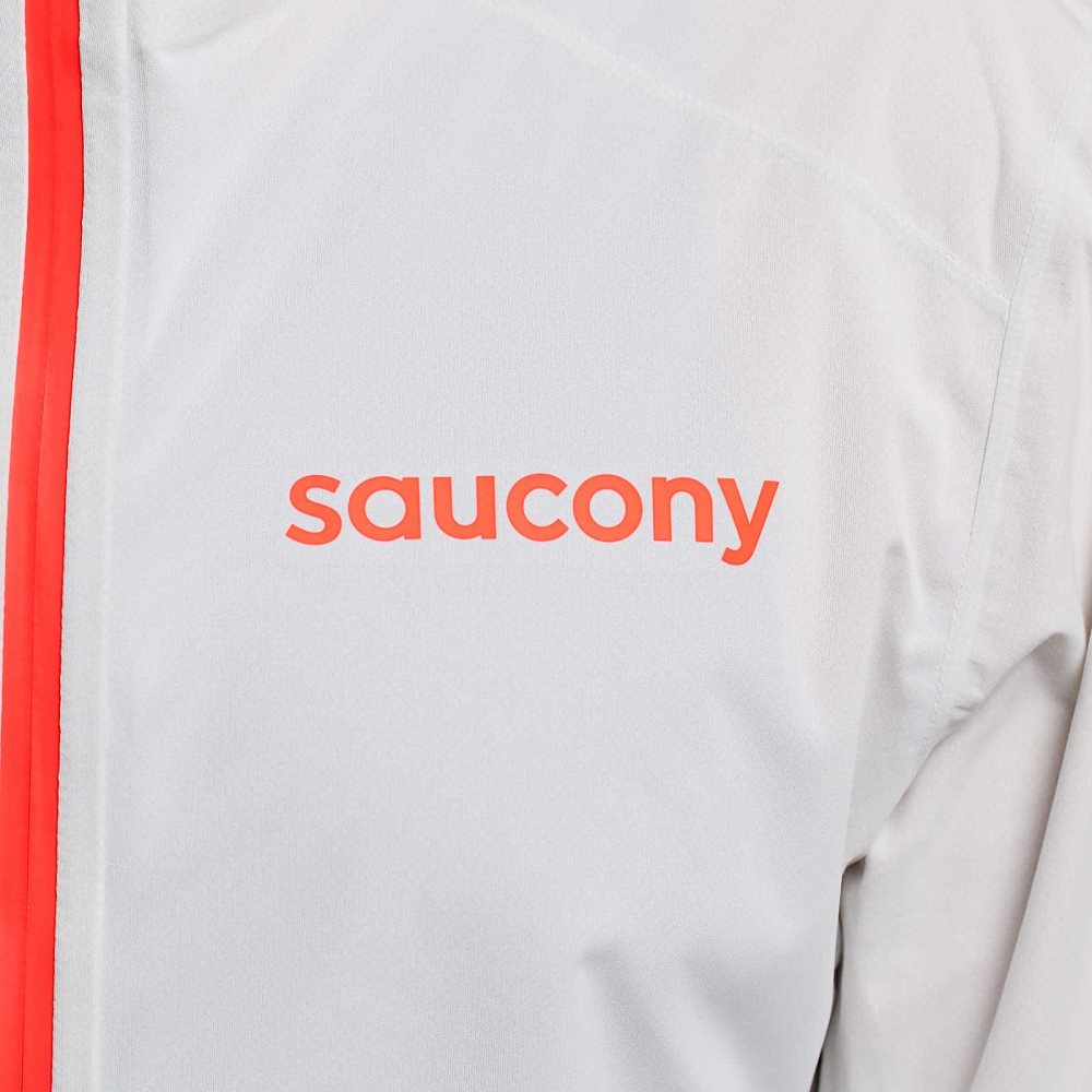 Saucony Hurricane Waterproof Jacket Cloud | OVHLAN941