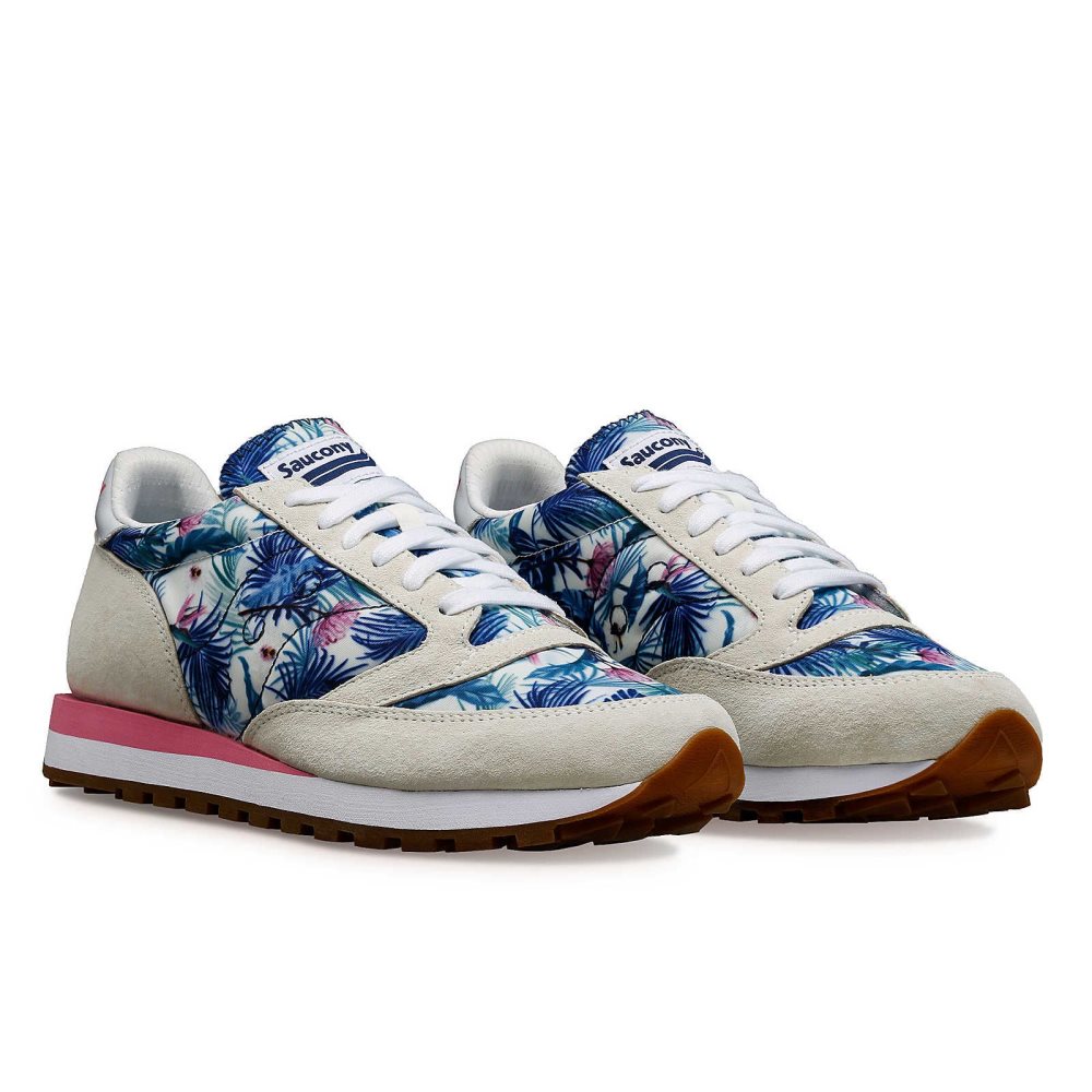 Saucony Jazz 81 Floral Beyaz | SCDYBM914