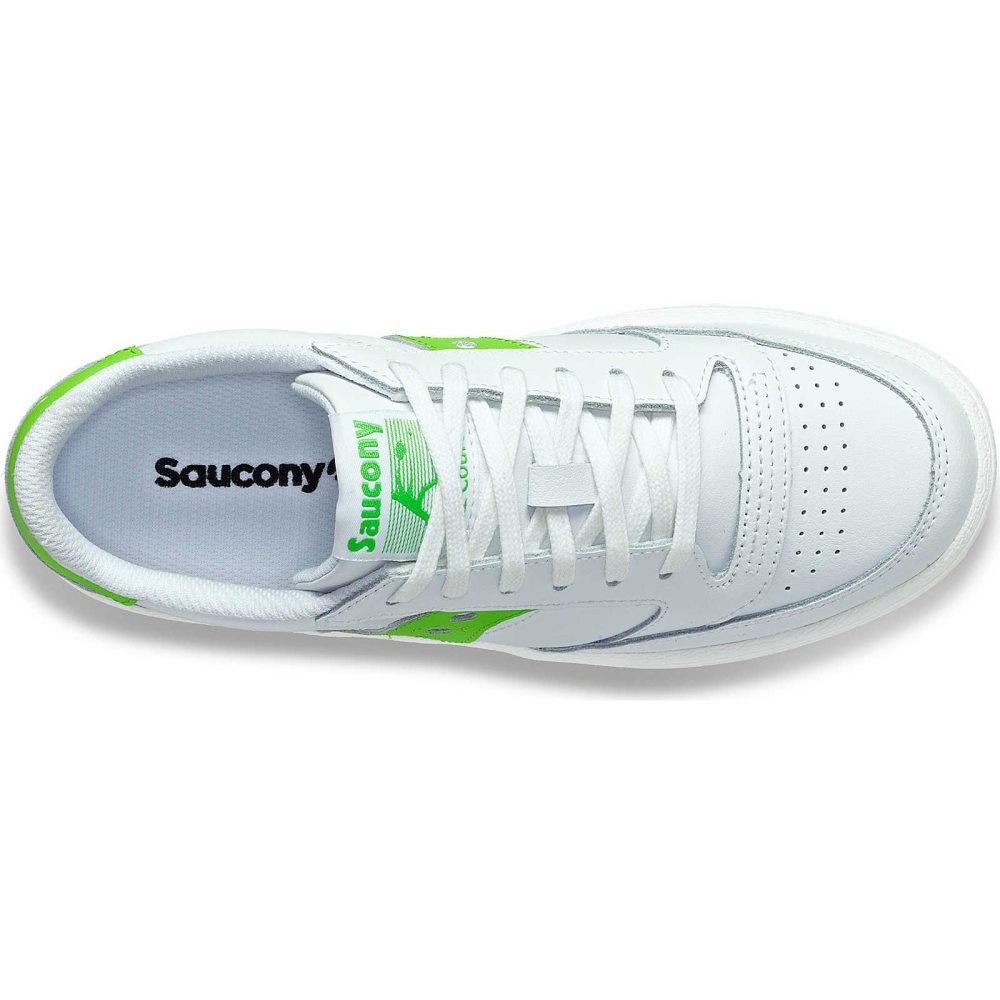 Saucony Jazz Court PU Beyaz Yeşil | MBUAHN403