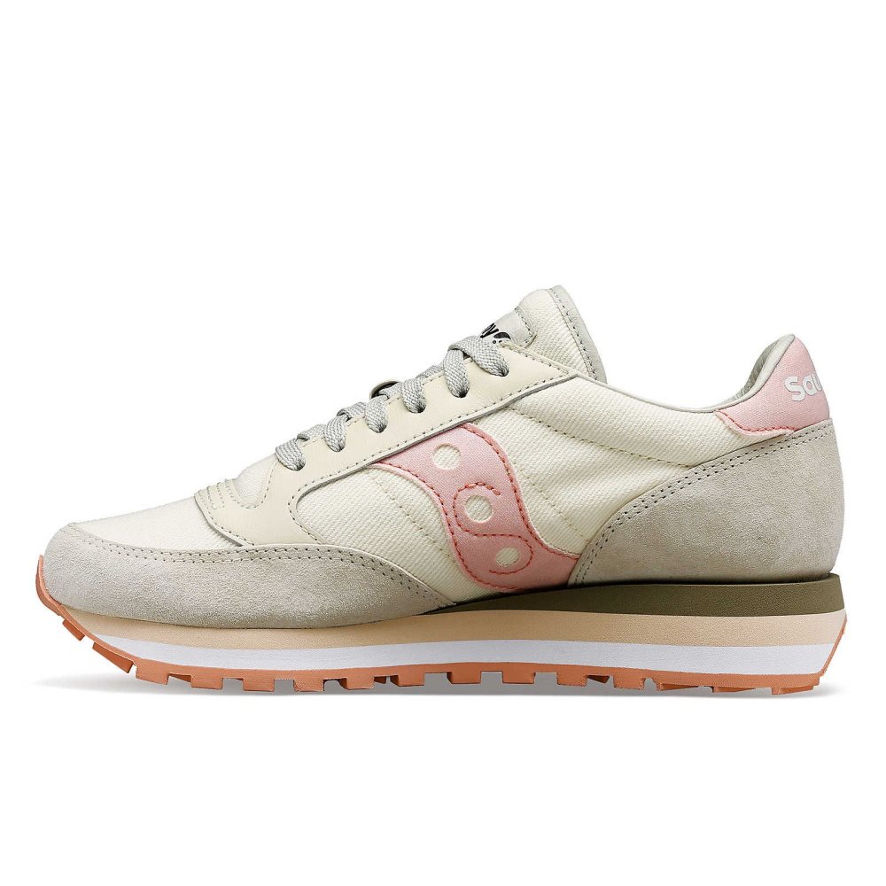 Saucony Jazz Triple Glitter Bej Rengi | JNTOSU302