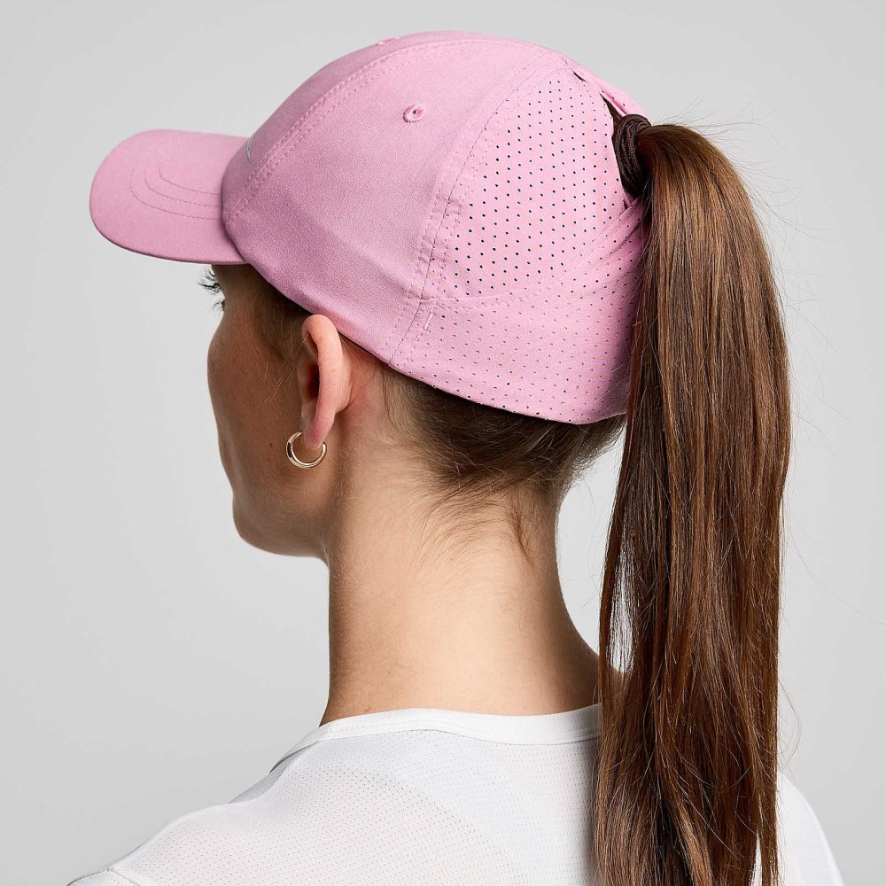 Saucony Outpace Pony Hat Mor | HKEMWJ150