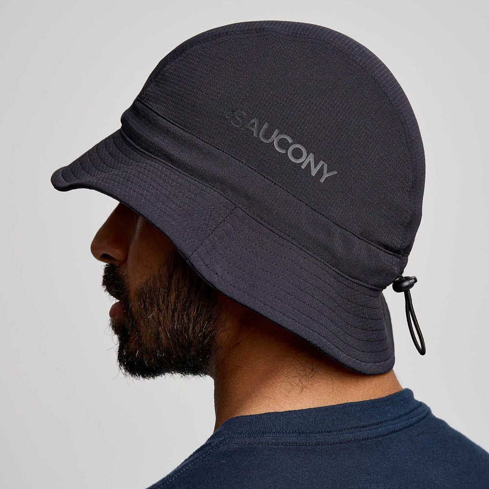 Saucony Peregrine Bucket Hat Siyah | YUWDZG762