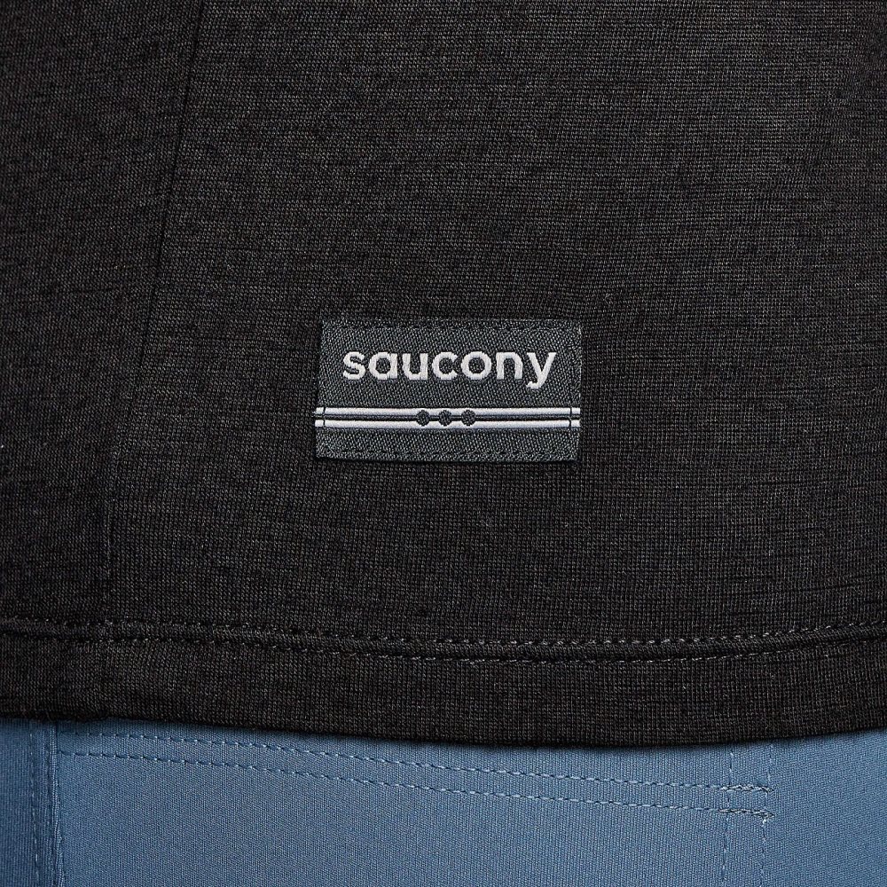 Saucony Peregrine Merino Long Sleeve Siyah | RJHWYZ134