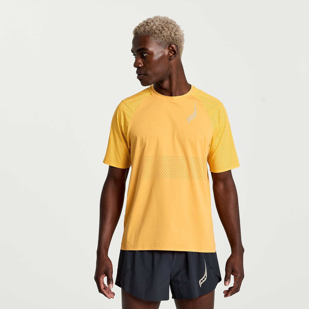 Saucony Pinnacle Short Sleeve Turuncu | RQHJZY206