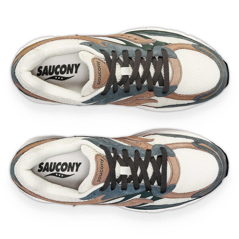 Saucony ProGrid Omni 9 Premium Krema Yeşil | YFJGAZ498