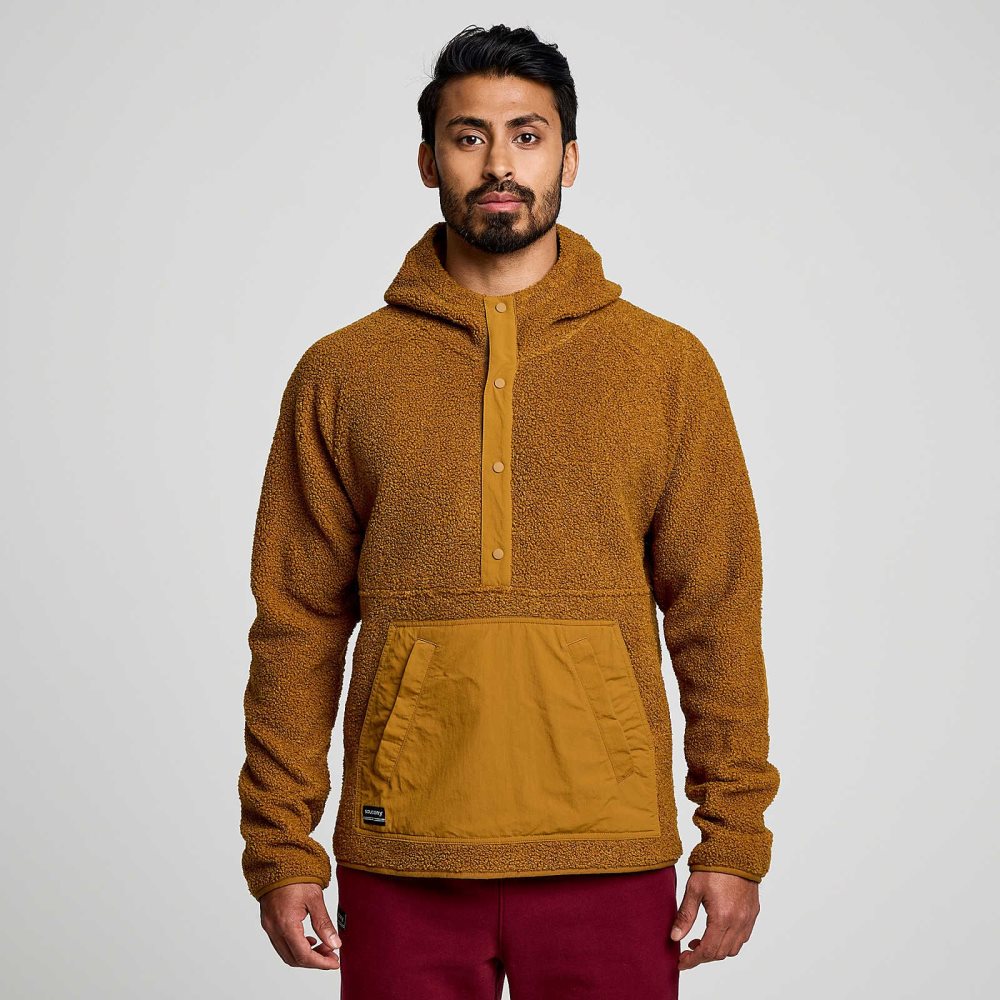 Saucony Recovery Sherpa Pullover Kahverengi | WAXUCP326