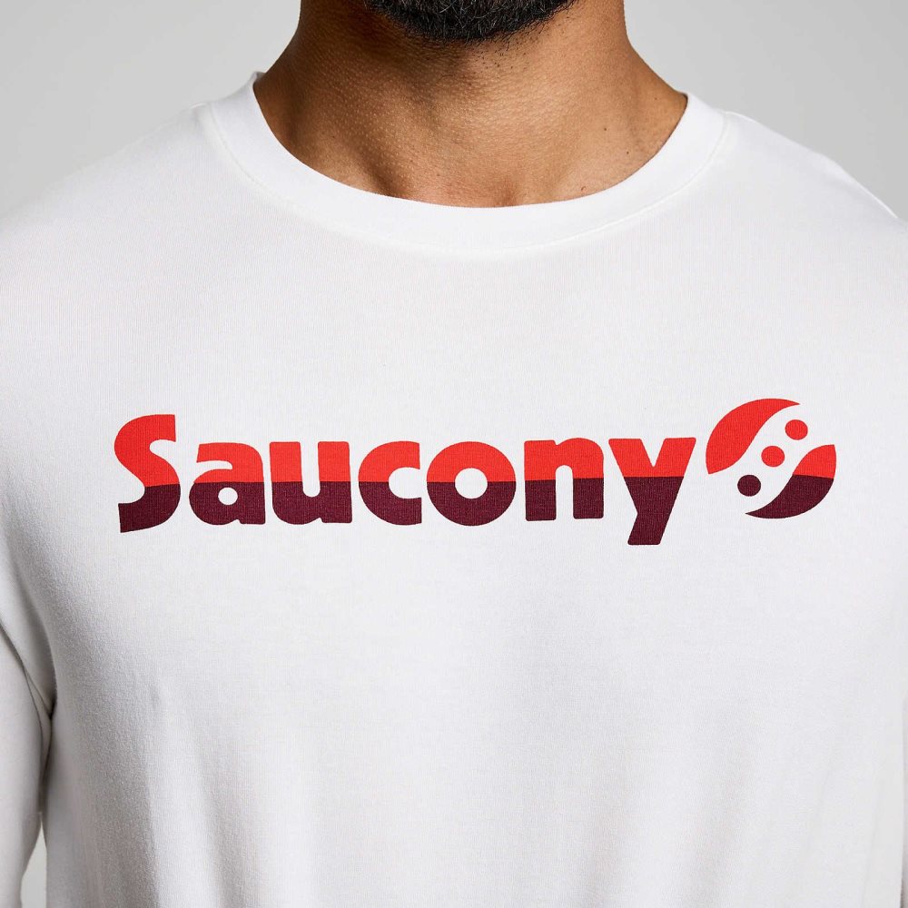 Saucony Recovery Short Sleeve Beyaz | AVSFPZ491