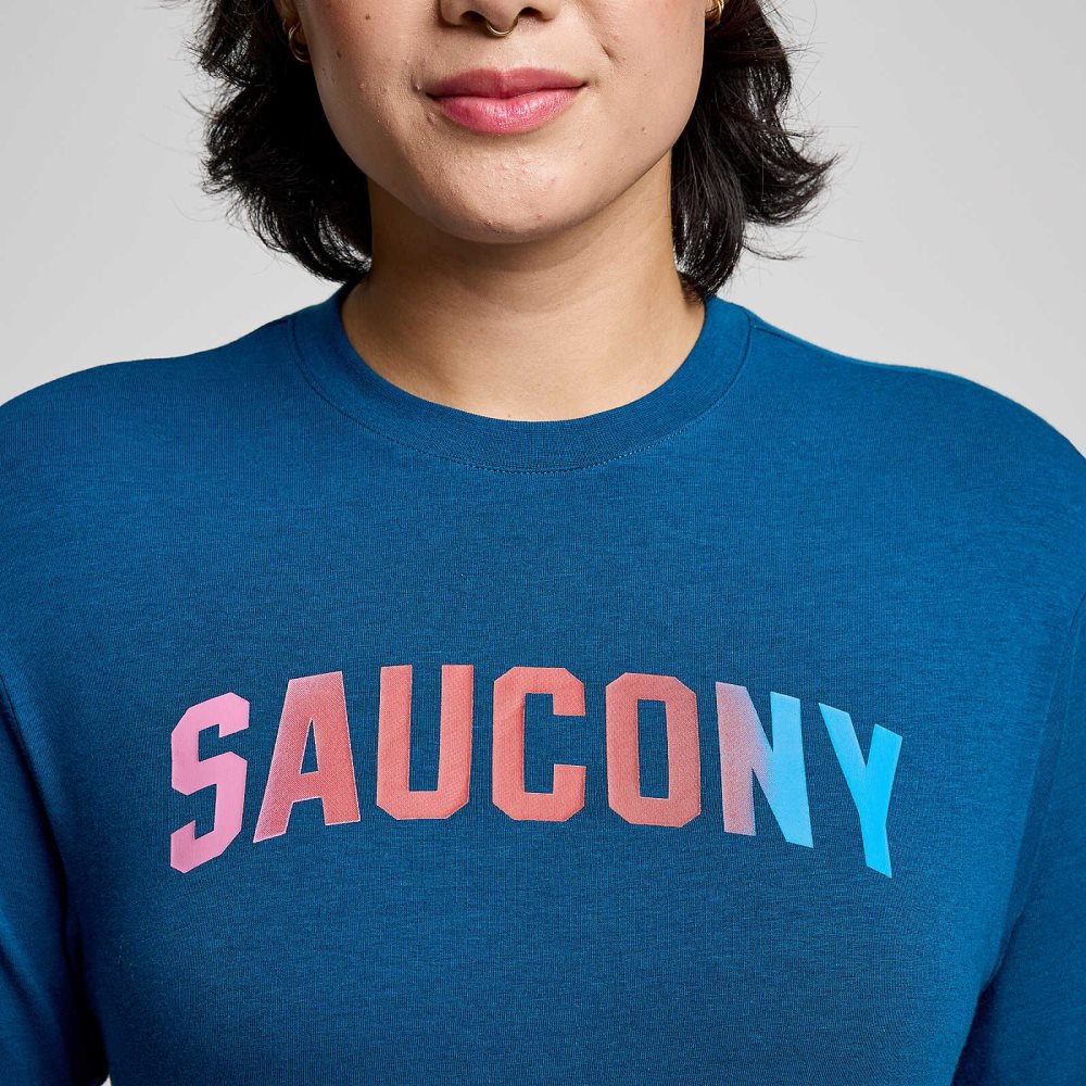 Saucony Recovery Short Sleeve Soothe Graphic | FXJYLA872