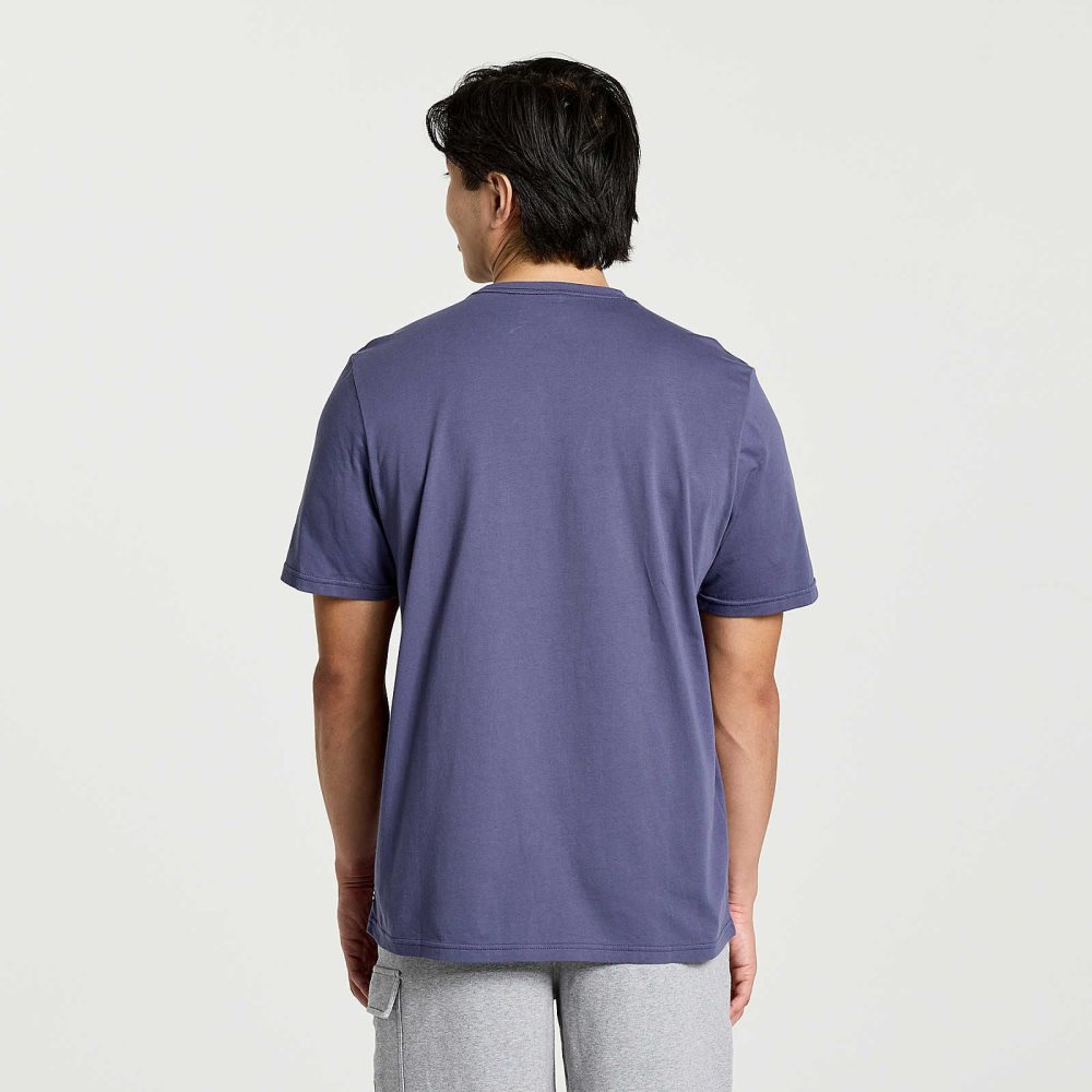 Saucony Rested T-Shirt Horizon Heather Graphic | EUSVAD592