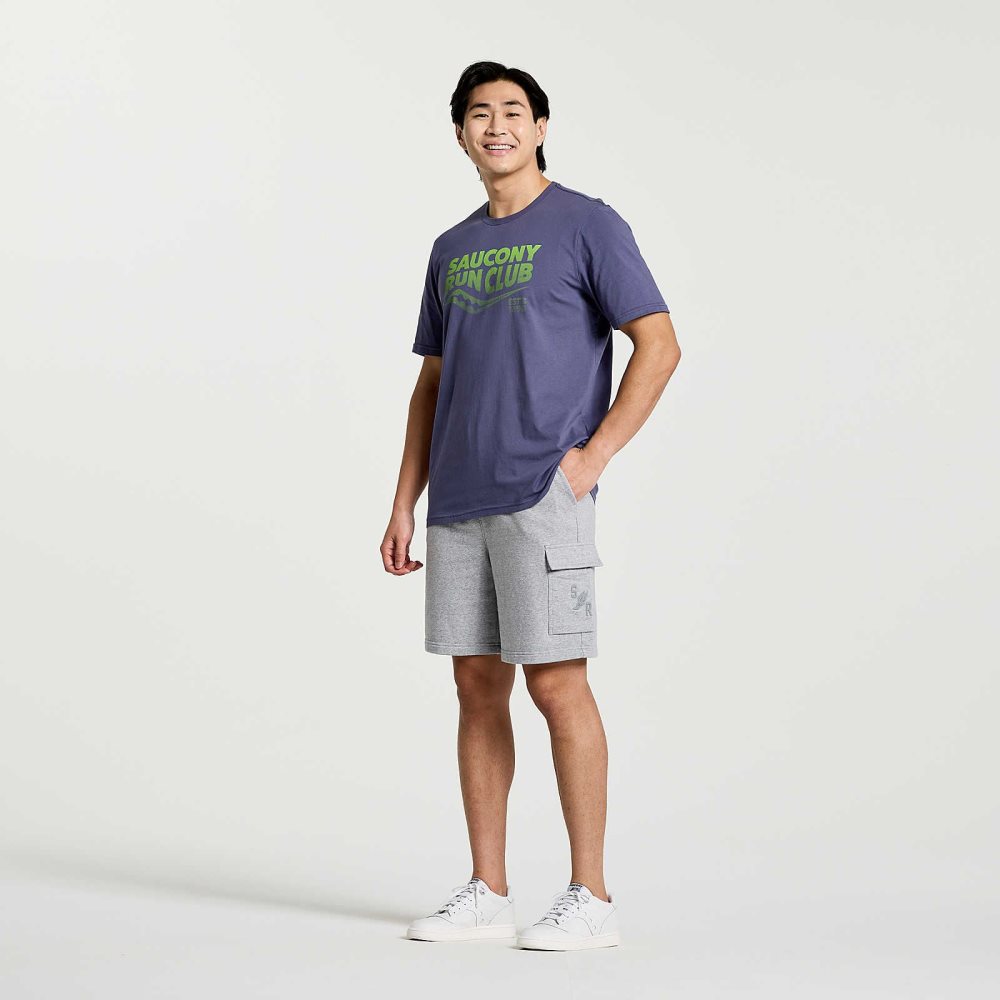 Saucony Rested T-Shirt Horizon Heather Graphic | EUSVAD592