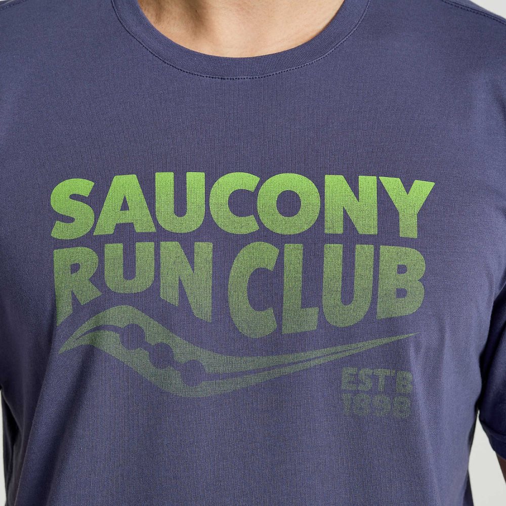 Saucony Rested T-Shirt Horizon Heather Graphic | EUSVAD592