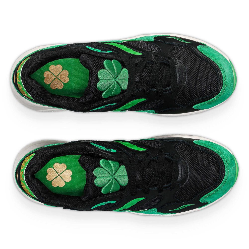 Saucony Shamrock Grid Shadow 2 Siyah Yeşil | ZCATXJ378