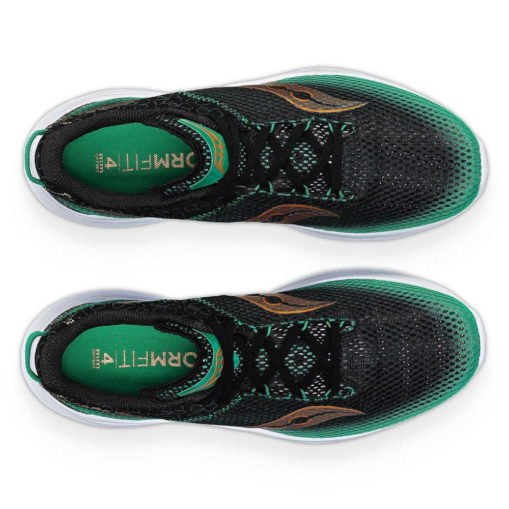 Saucony Shamrock Kinvara 14 Siyah Yeşil | HRFKPM037