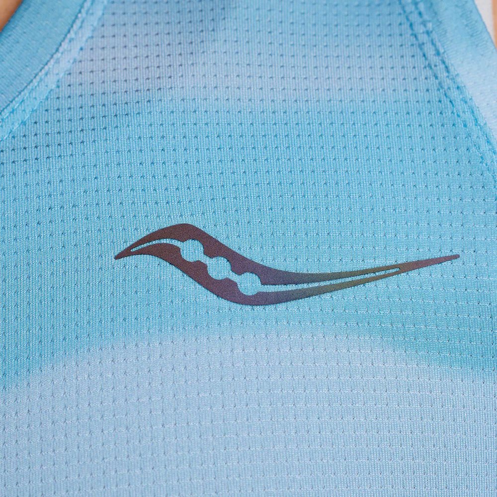 Saucony Stopwatch Graphic Singlet Baskılı | EZIHMR981